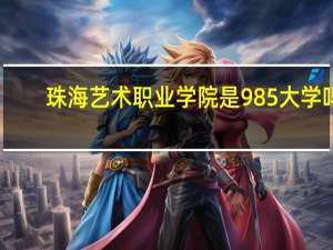 珠海艺术职业学院是985大学吗