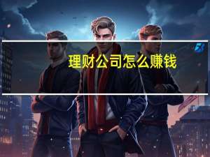 理财公司怎么赚钱