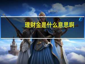 理财金是什么意思啊（理财金是什么意思）