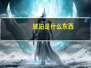 琥珀是什么东西