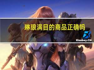 琳琅满目的商品正确吗