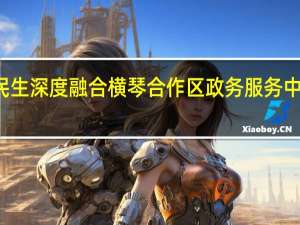 琴澳民生深度融合 横琴合作区政务服务中心正式启用