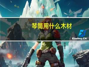 琴筒用什么木材