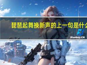 琵琶起舞换新声的上一句是什么