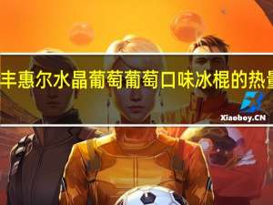 瑞丰惠尔 水晶葡萄 葡萄口味冰棍的热量是多少