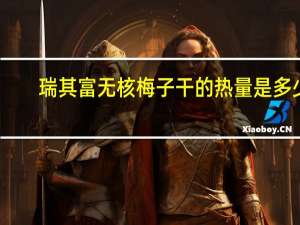 瑞其富 无核梅子干的热量是多少