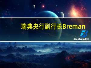 瑞典央行副行长Breman：当前周期中的货币政策转变遵循了相对正常的模式