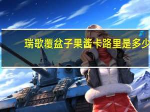 瑞歌 覆盆子果酱卡路里是多少