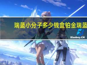 瑞蓝小分子多少钱盒 铂金瑞蓝是大分子还是小分子