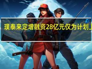 璞泰来定增融资28亿元仅为计划上限1/3 数百亿项目建设资金是否充裕受关注 到底什么情况嘞