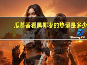 瓜慕香看 黑椰枣的热量是多少