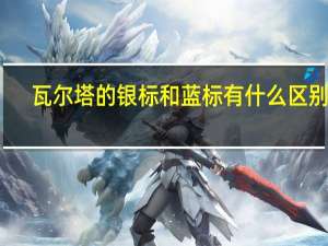 瓦尔塔的银标和蓝标有什么区别吗