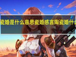 瓷婚是什么意思瓷婚感言 陶瓷婚什么意思