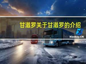 甘滋罗 关于甘滋罗的介绍