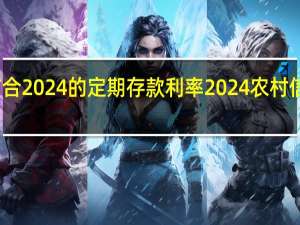 甘肃信合2024的定期存款利率 2024农村信用社利息表