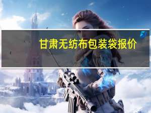 甘肃无纺布包装袋报价