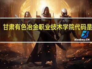 甘肃有色冶金职业技术学院代码是多少