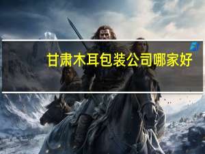 甘肃木耳包装公司哪家好