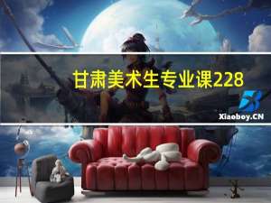 甘肃美术生专业课228,文化课334能上哪些本科