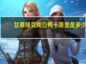 甘草绿豆炖白鸭卡路里是多少