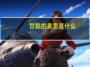 甘麮的意思是什么