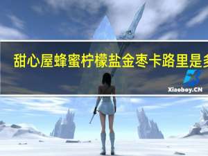 甜心屋 蜂蜜柠檬盐金枣卡路里是多少