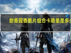 甜香园 香脆片组合卡路里是多少