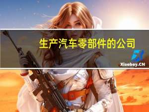 生产汽车零部件的公司