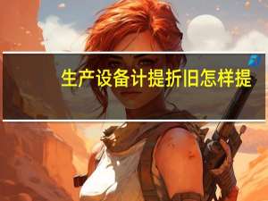 生产设备计提折旧怎样提.请生意经的各位高手帮忙