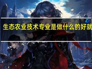 生态农业技术专业是做什么的 好就业吗