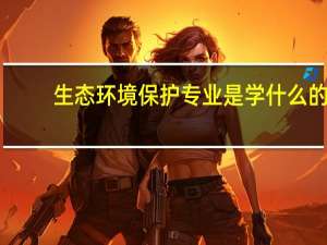 生态环境保护专业是学什么的