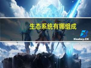 生态系统有哪组成