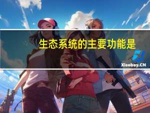 生态系统的主要功能是