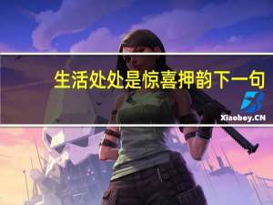 生活处处是惊喜押韵下一句