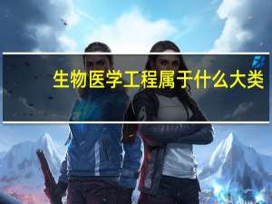 生物医学工程属于什么大类