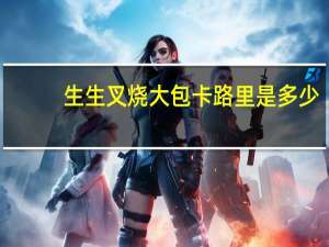 生生 叉烧大包卡路里是多少