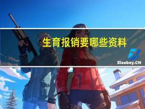 生育报销要哪些资料