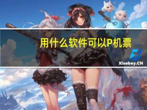 用什么软件可以P机票