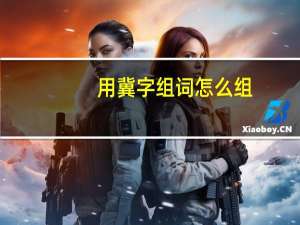 用冀字组词怎么组（用冀字组词）