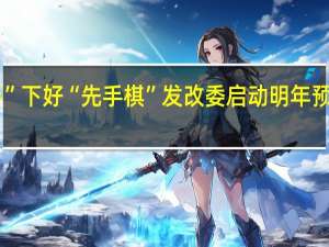 用好“有形手” 下好“先手棋” 发改委启动明年预算内投资项目申报