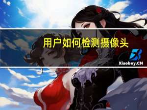 用户如何检测摄像头