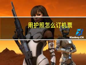 用护照怎么订机票