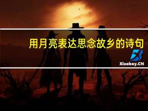 用月亮表达思念故乡的诗句