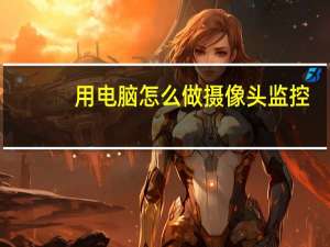 用电脑怎么做摄像头监控