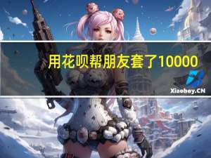 用花呗帮朋友套了10000