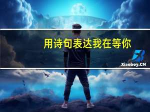用诗句表达我在等你