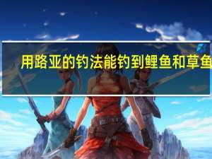 用路亚的钓法能钓到鲤鱼和草鱼么