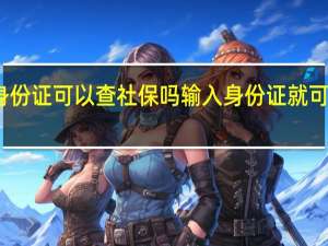 用身份证可以查社保吗 输入身份证就可以查社保