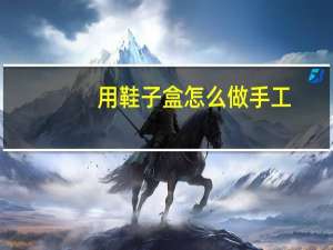 用鞋子盒怎么做手工