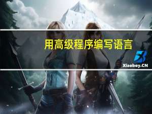 用高级程序编写语言